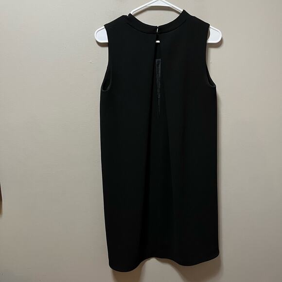 Vince Sleeveless Silk Blend Shift Dress Black‎ size 4 Business Career - Picture 3 of 9